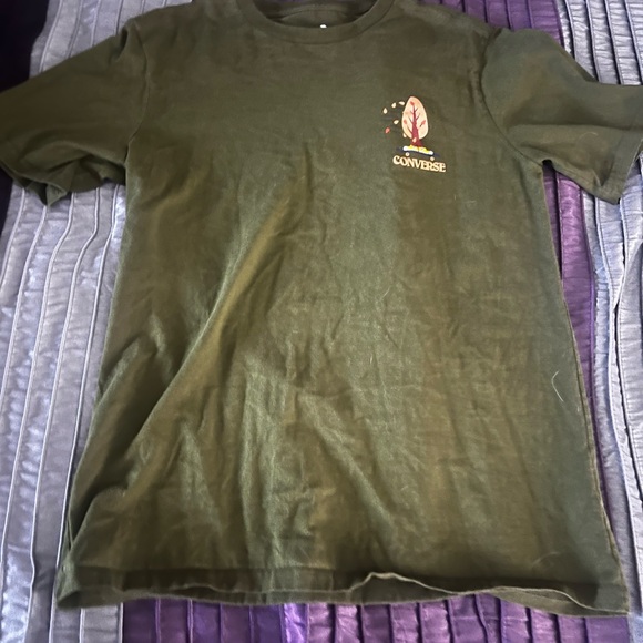 Converse Short Sleeve Tees in Green and Brown- Men’s medium- 2 pack - Picture 2 of 8